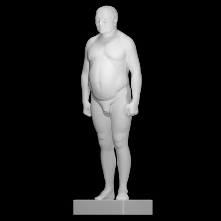 endomorphe 2 Erna engel baiersdorf analyse anatomie corps figure sculpture Masculin erna 3D print model - Mito3D