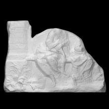 adoración pastores escanear figura hombres escultura mármol cifras alivio 3d print model - Mito3D