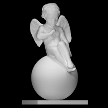 putto scan statue bronze boy cupid winged khanty mansiysk 3d print model - Mito3D