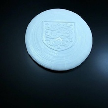 Inglaterra frisbee ventilador arte tinkercad 3d print model - Mito3D