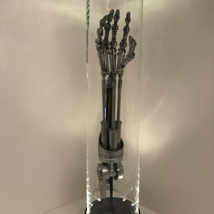 DIY life size Terminator Arm Lampe Requisiten Cosplay cool Aktion LED Film Stütze Roboter Ikea Dekor t800 Licht repica Arnold 3D print model - Mito3D