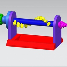 rotativo aspersor Diversão jardim rolamento verão água bocal extrusora fonte tinkercad 3d print model - Mito3D