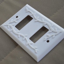 switch plate trees branches spare parts decoration light nature white plants innovation 3d print model - Mito3D