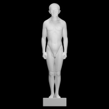 ectomorfo scansione anatomia corpo figura scultura maschio erna engel baiersdorf 3d print model - Mito3D