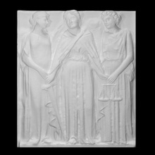 justiça friso Liverpool 3 Varredura coroa escultura mármore alívio 3d print model - Mito3D