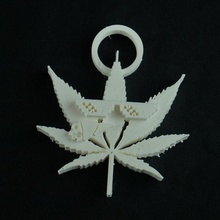 weed plant necklace jewellery 3d print model - Mito3D