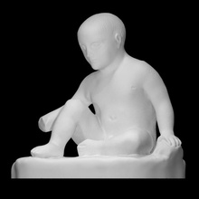 estatuilla niño escanear estatua mármol beirut 3d print model - Mito3D