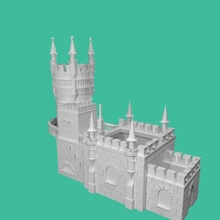 castle planter tinkercad 3d print model - Mito3D