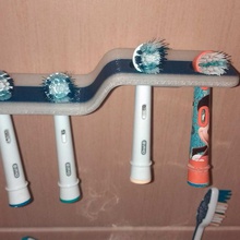 duvara monte elektrikli diş fırçası tutucu bahçe edin electrictoothbrush 3d print model - Mito3D