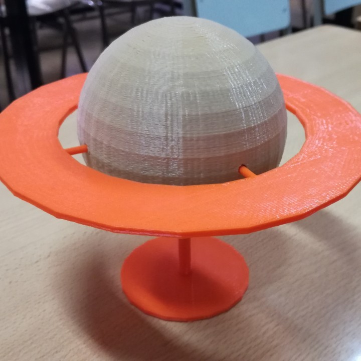 Saturn Bildung Planet Saturno 3D print model - Mito3D