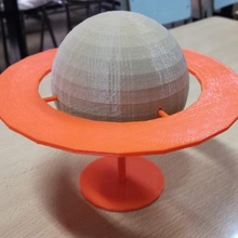 Saturne éducation planète saturno 3d print model - Mito3D