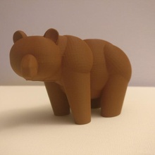 Facile ours totémique jouets Jeux animal mignonne figurine jouet tinkercad totem 3d print model - Mito3D