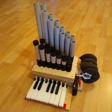 3d basılı boru organ Eğitim enstrüman müzik mühendislik 3d print model - Mito3D
