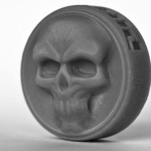 cráneo tapa lente gadgets electrónica cámara protección lenscap 3d print model - Mito3D