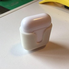 elma Airpod'lar örtmek kılıf gadget'lar elektronik kulaklık kulaklıklar airpods 3d print model - Mito3D