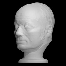 franz Joseph fel Varredura anatomia fracasso Alemanha cabeça mascara morte frenologia joseph gall cranioscopia 3d print model - Mito3D