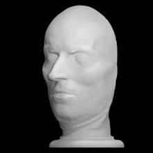 johann cristoph friedrich von schiller scansione anatomia testa poeta Tedesco filosofo gesso cast drammaturgo maschera mortuaria goethe 3d print model - Mito3D