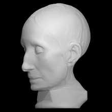 Princesse Tolstoy analyse anatomie russe plâtre jeter masque mort 3d print model - Mito3D