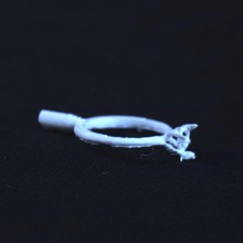 crossover paciência pontas jóias anel crossoversolitaire 3d print model - Mito3D