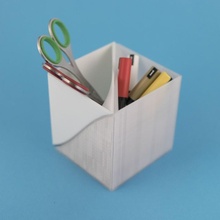 split & twisted box garden holder container organizer organization 3d print model - Mito3D