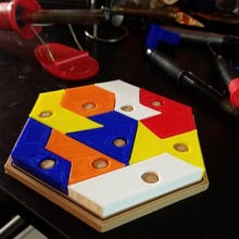 Picasso puzzle jouets Jeux amusement 3dprint tige fabrication pièces pensant Solution défi compréhension embarrasser piquer 3d print model - Mito3D