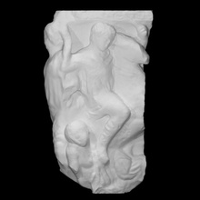 fragment sarcophagus scan roman sculpture marble sanctuary beirut lebanon eshmun 3d print model - Mito3D