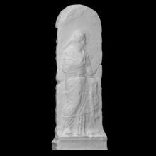 funerary stele scan sculpture stone relief 3d print model - Mito3D
