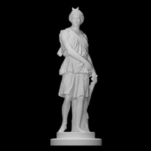 Diana scansione figura dea mitologia scultura statua donna parco marmo caccia natura selvaggia 3d print model - Mito3D