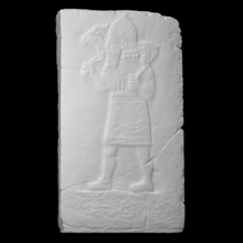 relief shepherd scan sculpture goat basalt shoulders gazelle 3d print model - Mito3D