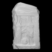 alívio dedicada apolo Artemis Varredura Deus Grécia fragmento Salónica 3d print model - Mito3D