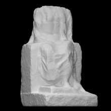statuette zeus throne scan eagle figure god seated hypsistus 3d print model - Mito3D