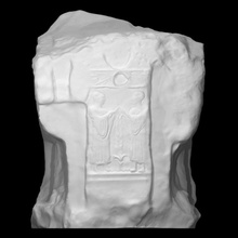 byblos throne scan decorative figure sculpture relief lebanon 3d print model - Mito3D