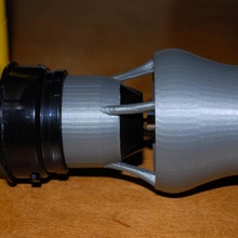 Rov Kort bocal extrusora Bilge bomba propulsor poupar partes embaixo agua veículo controlo remoto operar 3d print model - Mito3D