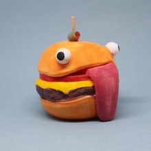 durr hamburger fortnite fan arte puntello 3d print model - Mito3D