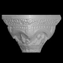 capital - supper scan jesus limestone judas cloister toulouse 3d print model - Mito3D