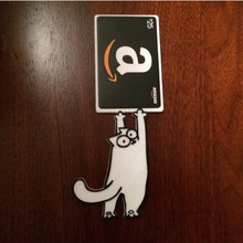 simon's gato presente cartão suporte jardim Natal 3d print model - Mito3D