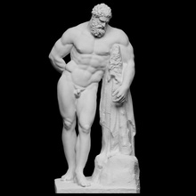 farnese Ercole scansione eroe mitologia scultura statua gesso riduzione cast figurativo 3d print model - Mito3D