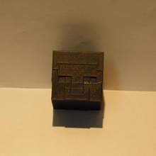 Steve'in baş hayran Sanat Minecraft Steve dokulu 3d print model - Mito3D