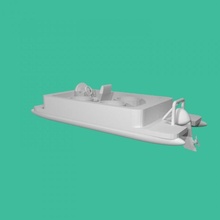pontoon boat drink holder tinkercad 3d print model - Mito3D