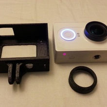 xiaomi yi caso montaje gopro gadgets electrónica monte cámaras 3d print model - Mito3D