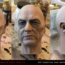 sebastian shaw darth Vader cabeça ventilador arte Estrela Guerra Estrelas guerras Darthvader Anakin Skywalker 3d print model - Mito3D