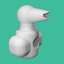 oiseau mangeur tinkercad 3d print model - Mito3D