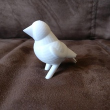 sencillo pinzón totémico juguetes juegos animal pájaro lindo decoración figurilla pequeña juguete tinkercad tótem 3d print model - Mito3D