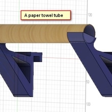 spool holder 4 joel pt roll build 3d printer paper towel 3dprintingdesigncontest 3d print model - Mito3D