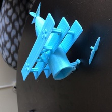 vermelho barão avião ventilador brinquedos jogos 3d print model - Mito3D