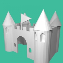 sabbia castello tinkercad 3d print model - Mito3D