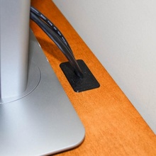monitor wire grommet cover & garden desk 3d print model - Mito3D