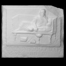 inscribed funerary stele scan sword marble maker inscription latin beirut 3d print model - Mito3D