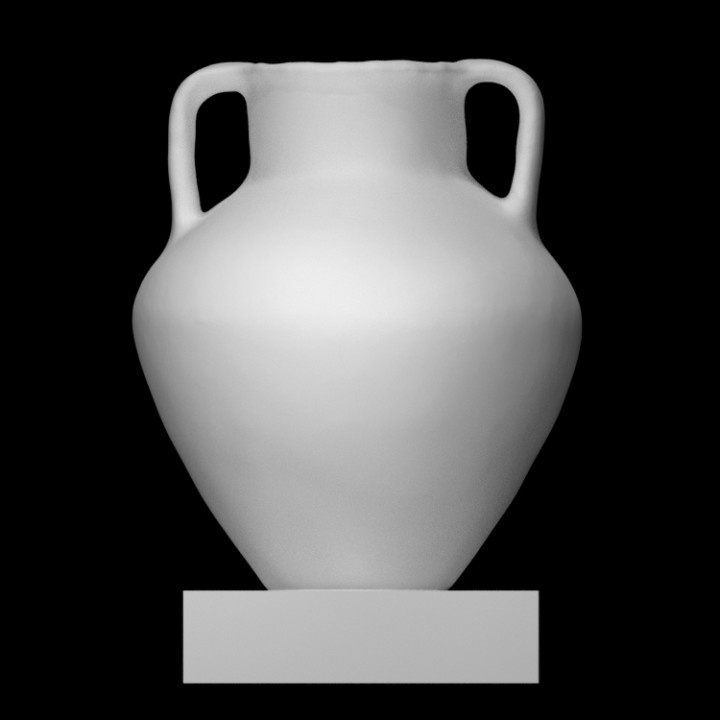 cinerario urna scansione scultura vaso ceramica terracotta beirut cipriota 3D print model - Mito3D