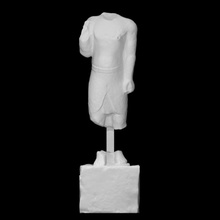 estatua fenicio inscripción escanear escultura helenístico caliza torso período 3d print model - Mito3D